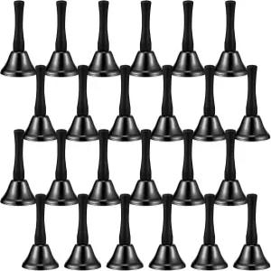 오 24피스 핸드벨 스틸 서비스 블랙 나무 손잡이 다이아토닉 메탈 뮤지컬 퍼커션