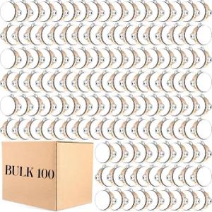 루크마 100개 4인치 웨딩 탬버린 벌크 드럼 핸드헬드 타악기 선물 교회 결혼식 파티를 위한 우드 메탈