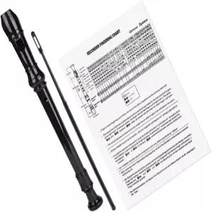 GLEAVI 8홀 G-키 복근 플라스틱 레코더 플루트와 청소봉 초급 관악기 연주자를 위한 영어 사용자 가이드