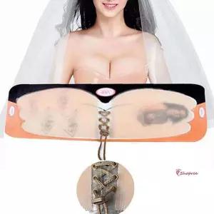 결혼식 웨딩촬영 실리콘 코르셋 볼륨업 와이드브라fgh938