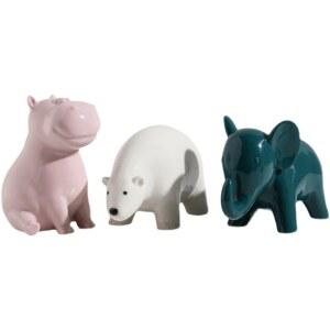 DART 드림캐릭터 애니멀 조각 도자기 테이블 상차림 선물하기 귀여운 장식 코끼리 사슴 하마