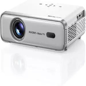 Wi-Fi 및 블루투스가 포함된 Aur Roku TV 스마트 프로젝터 스트리밍 경험 내장 080P FHD 돌비 오토 포커스