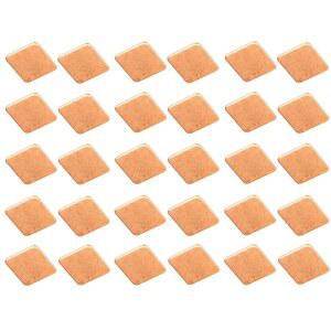 이지카고 20pcs 15mm 히트싱크 구리 패드 심 15x15mm, 냉각 노트북 GPU CPU IC 칩 VGA RAM (15x15x0.8)