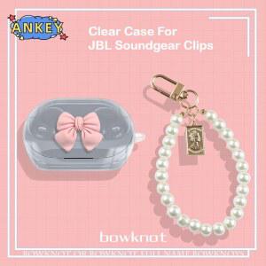 JBL 사운드기어 클립 케이스 보호용 투명 클리어 TPU 커버 블루투스 이어폰 쉘 헤드폰 휴대용 리본 펜던트