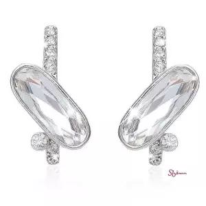 로얄 제작 스와로브스키 크리스탈 귀걸이 은침jkl152