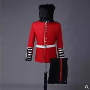 영국 근위대 제복 왕실 XS 유럽 경비대 레드 성인