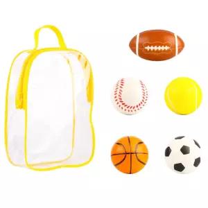 유아 다양한 놀이용 공 투명가방세트 키카 장남감공 대근육