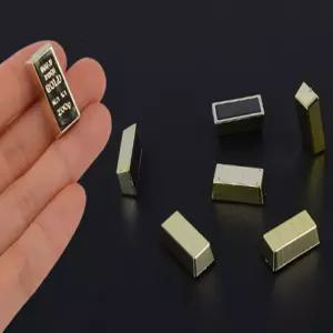 블라썸 미니 모형 골드바 냉장고자석 냉장고자석고리