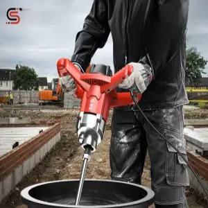 산업용 전동 믹서기 2800W 교반기 퍼티 콘크리트