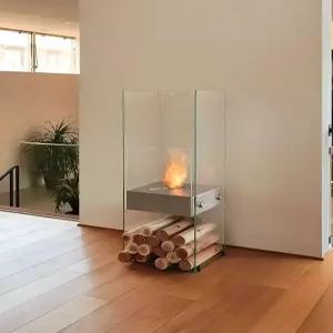 불멍 난로 유리화로 큐 내열 야외 화로 경량