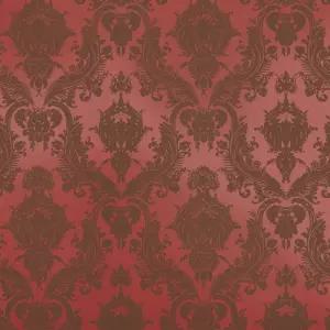 템페이퍼 텍스처 메탈릭 루비 레드 댐셀 탈착식 필 앤 스틱 벽지 20.5인치 X 16.5피트 미국산