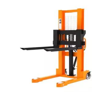 수동 유압 지게차 미니 스태커 상하차 핸드카 운반 파레트 잭 적재 하중 지지대