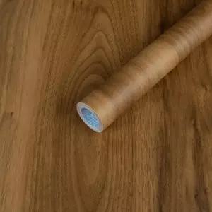 나무 접촉 종이 필 앤 스틱 두꺼운 빈티지 브라운 우드 그레인 벽지 천연 목재 가구 스티커 자가 접착식