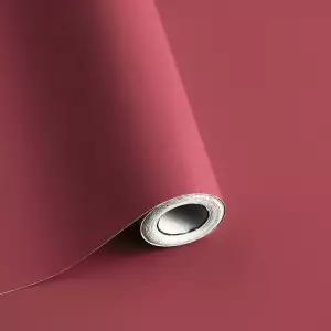 사피야 필 앤 스틱 벽지 로즈 레드 콘택트 페이퍼 솔리드 컬러 장식용 셀프 접착식 탈착식 118인치