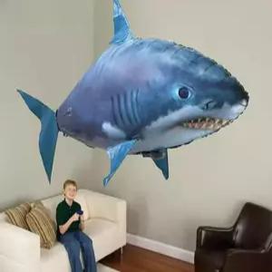 떠다니는 물고기 상어 소품 샤크 피규어 무선조종 에어