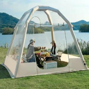 북극랑 경량 에어 쉘터 자동 투명 텐트 돔