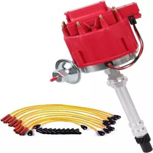 에베레스트웨이 레이싱 하이 디스트리뷰터 + 65k 코일 7500RPM 305 454 350 400 레드 캡 교체 850001R의