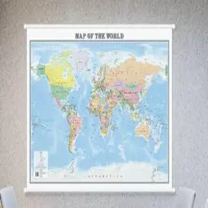 영어세계지도 고화질 대형 접이식