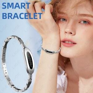 LIGE 스마트워치 건강 피트니스 트랙 스크린 스마트 손목밴드 웨어러블 스포츠 모드 팔찌 IP68 방수 여성용