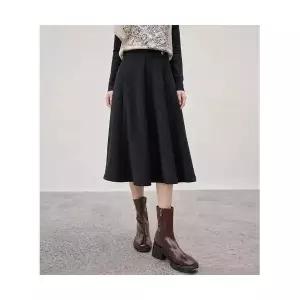 엘럽 여자 정장 스커트 프렌치 모직 블랙 이른 봄 원템1