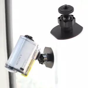 자동차 차 앞면 유리 블랙박스 CCTV 부착 회전 1/4 나사 마운트 거치대 카메라