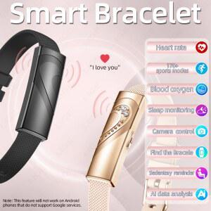 새로운 커플 스마트 팔찌 여성 통화 알림 스마트워치 스포츠 피트니스 트래커 심박수 혈중 산소 모니터 걸음 수 측정 시계