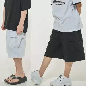 [보리보리/모데쯔]주니어 여름 카고 반바지 등교 10대 초등학생