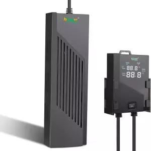 지능형 온도 조절기가 있는 하이거 수족관 히터 80-220갤런 잠수식 어항 담수 염수의 경우 800W 자동으로