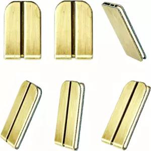 6 PCS 앤티크 언 코드 엔드 북 코너 프로텍터 - 노트북 앨범 사진 파일용 빈티지 클립 엣지 DIY 스크랩북