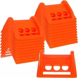 20팩 플랫베드 엣지 프로텍터 최대 4 스트랩을 위한 코너 타이 다운 화물 가장자리 보호 액세서리 플라스틱