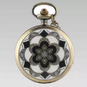 포켓시계 빈티지 로마 숫자 쿼츠 목걸이 펜던트 포켓