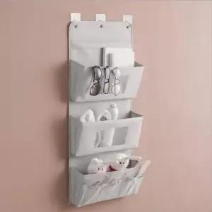 [생활] 멀티 행거 벽걸이 포켓 3단 도어 수납 파우치