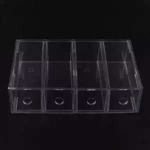 [생활] 세로 커피캡슐 아크릴 4칸 수납 가로 정리함 투명 연필정리 안경진열대 진열대