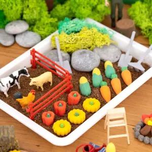 (힘찬)스몰월드 꼬마농장 만들기새싹키우기 어린이선물 재배키트 유치원교구 집교구 엄마표미술 미니텃밭