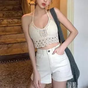 [의류] 여름 베이직 여자 니트 홀터넥 올데이 스타일 Ycg