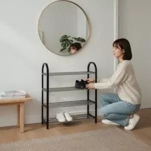 [생활] 4단 조립식 신발장 현관 신발정리대 1인가구 원룸 신발수납선반 간이 신발꽂이