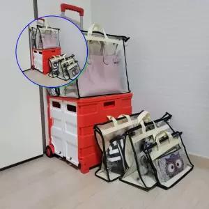 쌍문상회 지금 필요한 가방보관정리대 중형 더스트백 커버 먼 방 수납 주머니