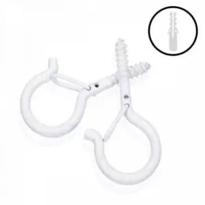 [생활] 천장 벽 고정 행거 버클 후크 고리 걸이 스크류 나사 볼트 못 10P M11576