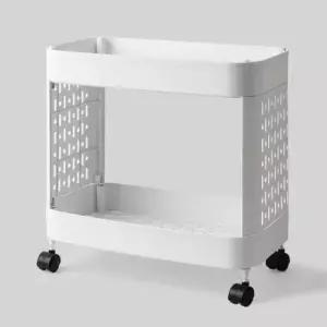 [JED] 2단 수납선반 주방이동선반 플라스틱선반 주방선반 이동식 주방틈새선반 틈새선반