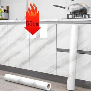 55cm 대리석 자체 접착 벽지 욕실 주방 다이닝 룸 캐비닛 수조 벽 스티커 방수 및 곰팡이 방지