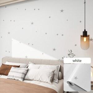 방수 및 방습 기숙사 장식 스티커 배경 벽지 40cm 별이 빛나는 하늘 자체 접착 벽지 침실