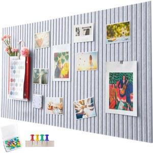 접이식 사진 디스플레이 보드 대형 게시판 두꺼운 장식용 펠트 코르크 보드 학교 가정 사무실 벽 장식용