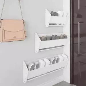 [생활] 벽걸이 신발정리선반 벽걸이포켓 60cm 신발정리대