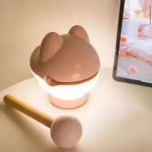 [데코] JIYU 톡톡치면 켜지는 목탁 아이 고양이 무드등 수면등 조명