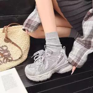 여사친 봄 빈티지 하이탑 키높이 통굽 통기 슈즈 메쉬 BE1