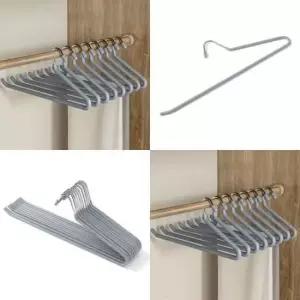 [생활] 논슬립 바지걸이 10p세트 그레이 옷장옷걸이 치마옷걸이