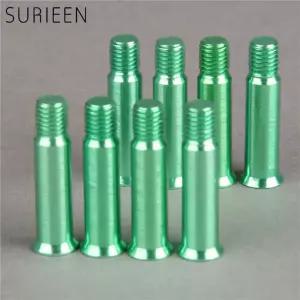 SURIEEN 8Pcs 8mm 인라인 스피드 스케이트 나사 네일 액슬 용 알루미늄 골든 블루 레드 실버 그린 블랙