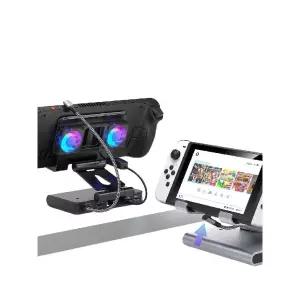 스팀덱 독 스위치 휴대용 확장 플레이 및 게임기 충전거치대 도킹 로그엘라이 허브 충전 기타