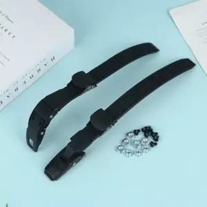 2세트 롤러 스케이트 스트랩 고정 인라인 버클 하키 클램프 나사 너트 교체로 사용하기 쉬움