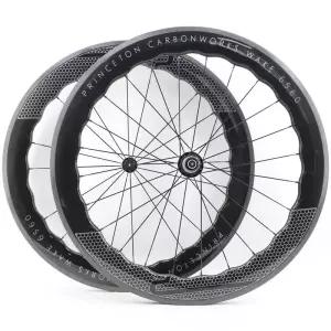 림브레이크 자전거 700C 도로 UD 탄소 섬유 휠셋 Wheelset 클린 처 튜브리스 림 65mm 웨이브 25mm 너비 V
